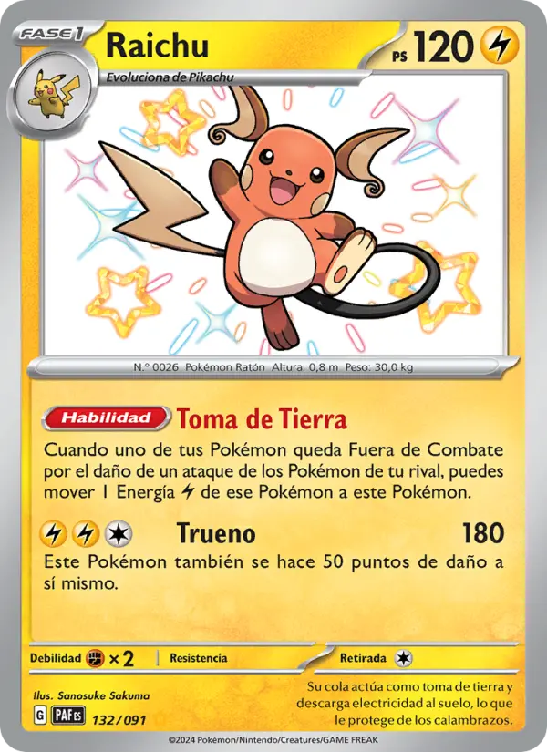 Raichu #132 — Destinos de Paldea