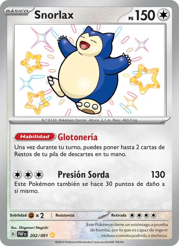 Snorlax #202 — Destinos de Paldea