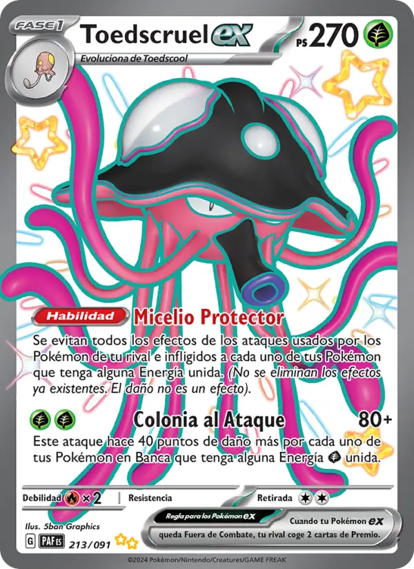 Toedscruel ex #213 — Destinos de Paldea