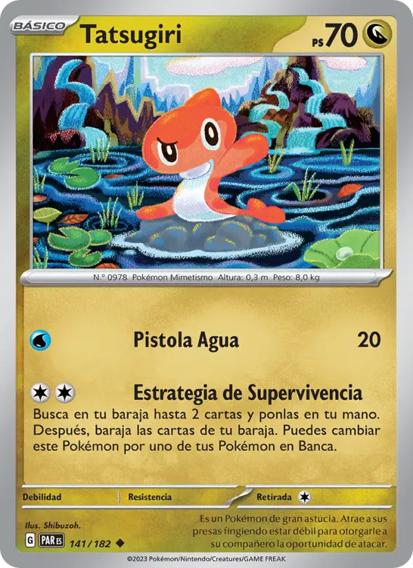 Tatsugiri #141 — Brecha Paradójica (Reverse Holo)