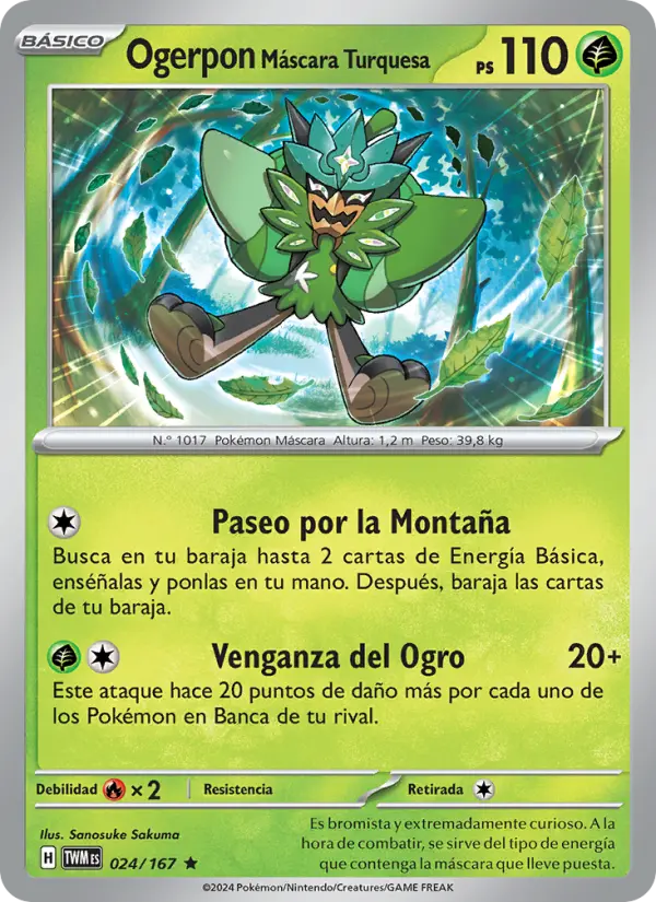 Ogerpon Máscara Turquesa #024