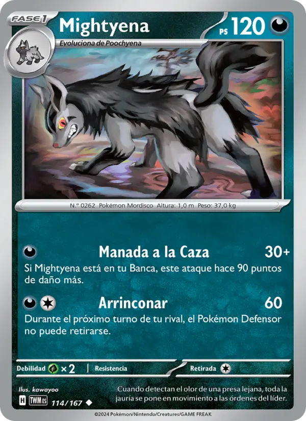 Mightyena #114 — Mascarada Crepuscular