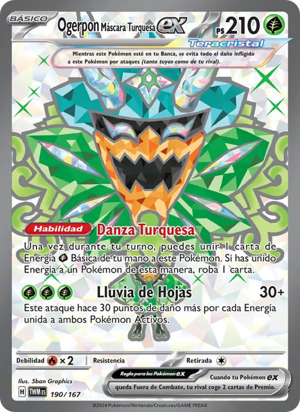 Teal Mask Ogerpon ex #190