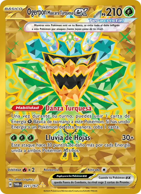 Teal Mask Ogerpon ex #221