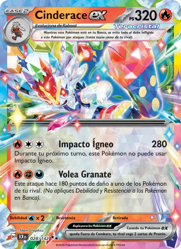Cinderace ex #028