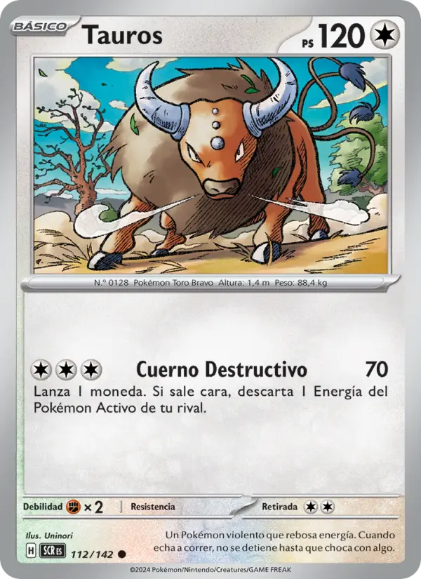 Tauros #112 — Corona Astral (Reverse Holo)