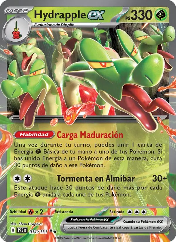 Hydrapple ex #011 — Evoluciones Prismáticas