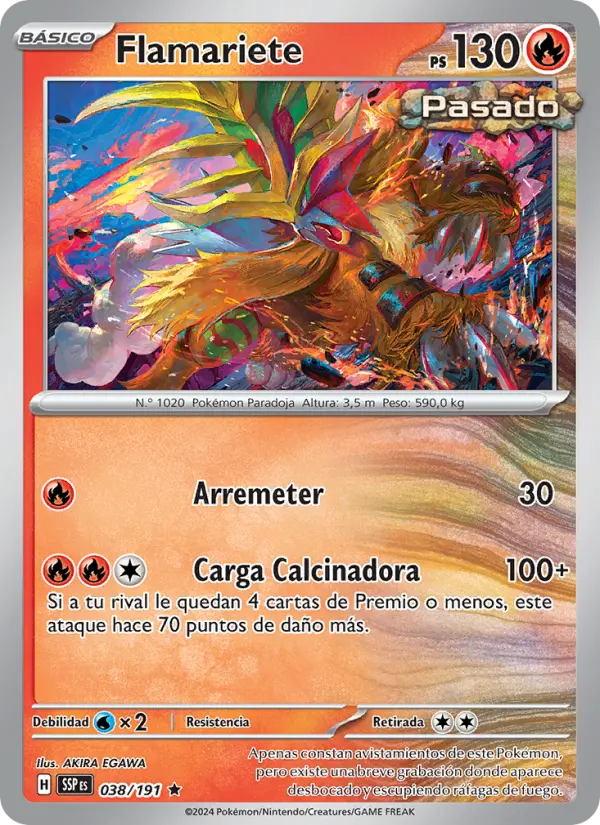 Flamariete #038 — Chispas Fulgurantes (Reverse Holo)