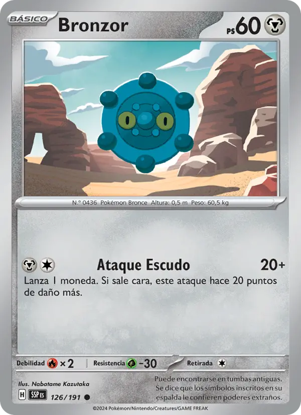 Bronzor #126 — Chispas Fulgurantes (Reverse Holo)