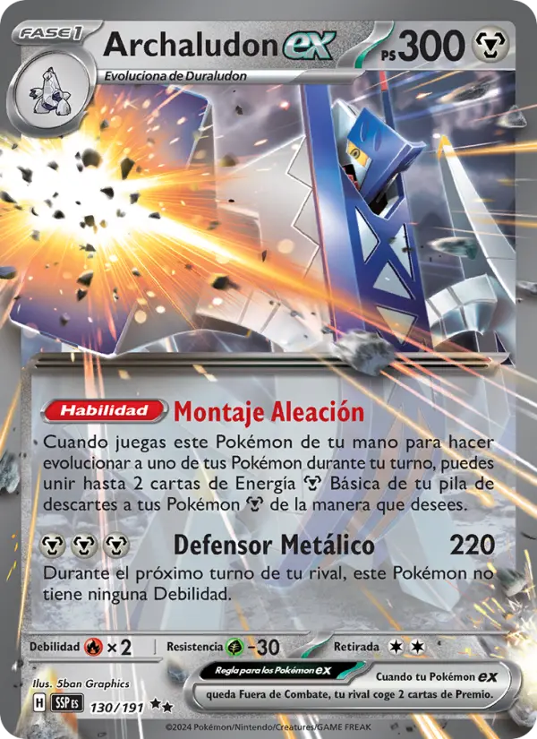 Archaludon ex #130 — Chispas Fulgurantes