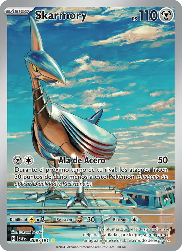 Skarmory #209 — Chispas Fulgurantes