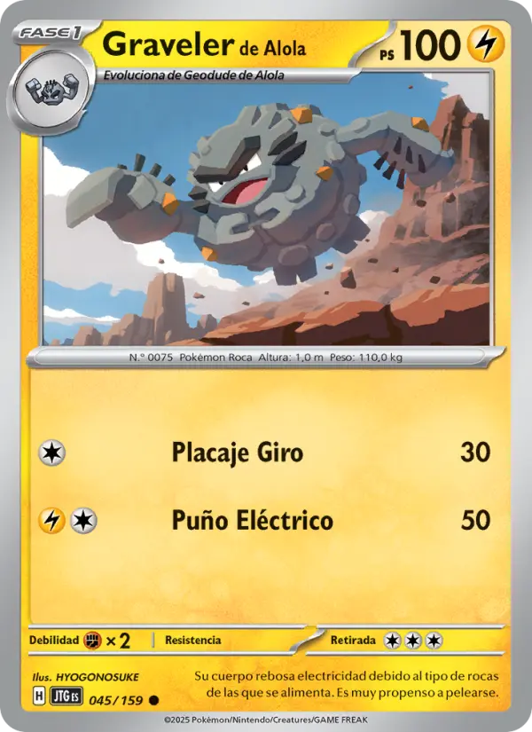 Graveler de Alola #045