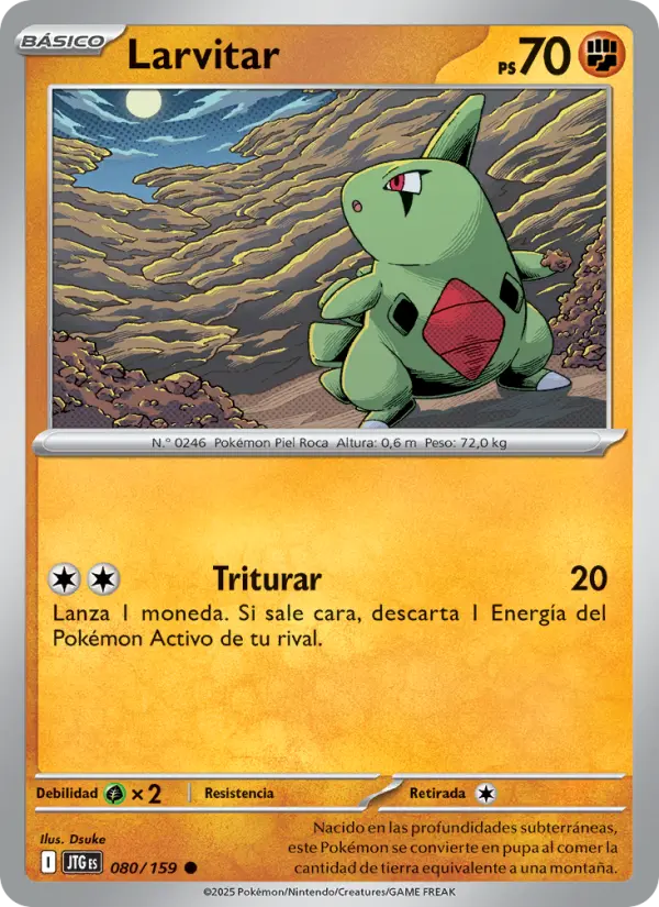 Larvitar #080