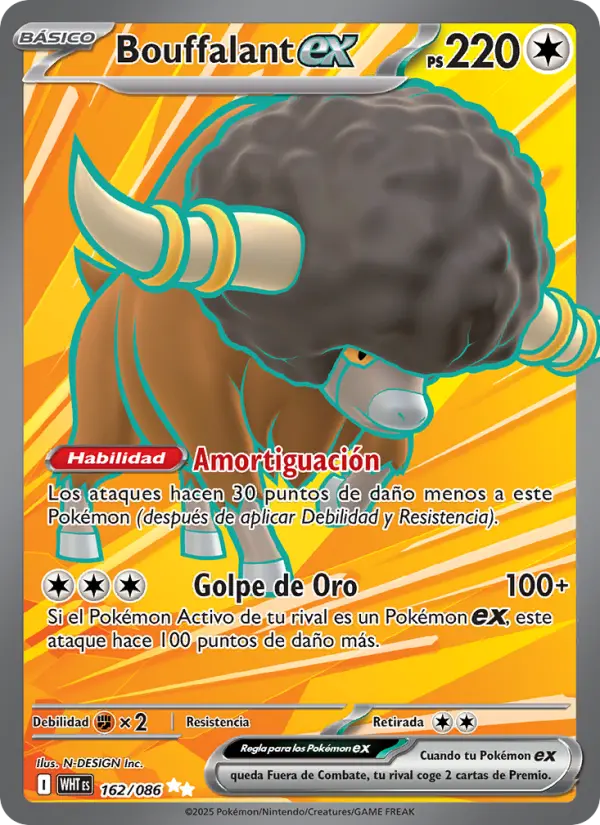 Bouffalant ex #162 — Llama Blanca