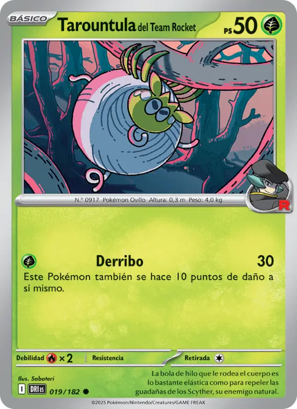 Tarountula del Team Rocket #019