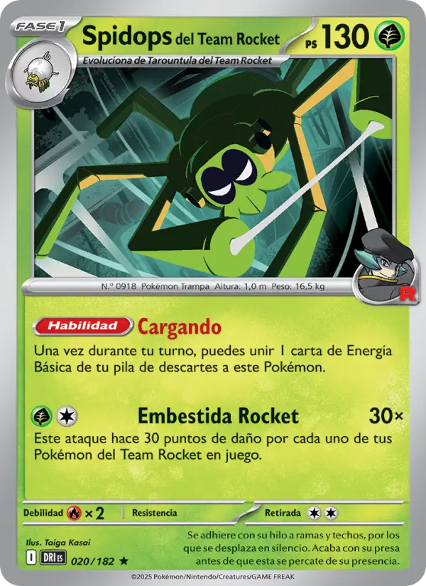 Spidops del Team Rocket #020