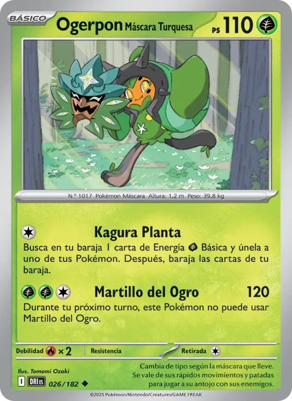 Ogerpon Máscara Turquesa #026