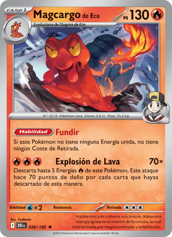 Magcargo de Eco #036