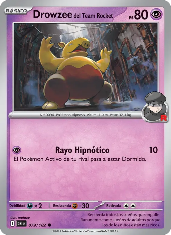 Drowzee del Team Rocket #079 — Rivales Predestinados