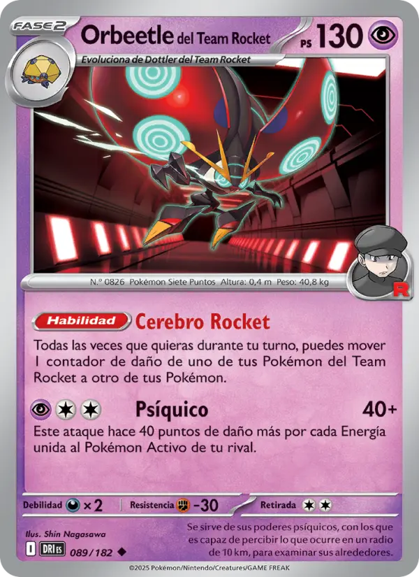 Orbeetle del Team Rocket #089