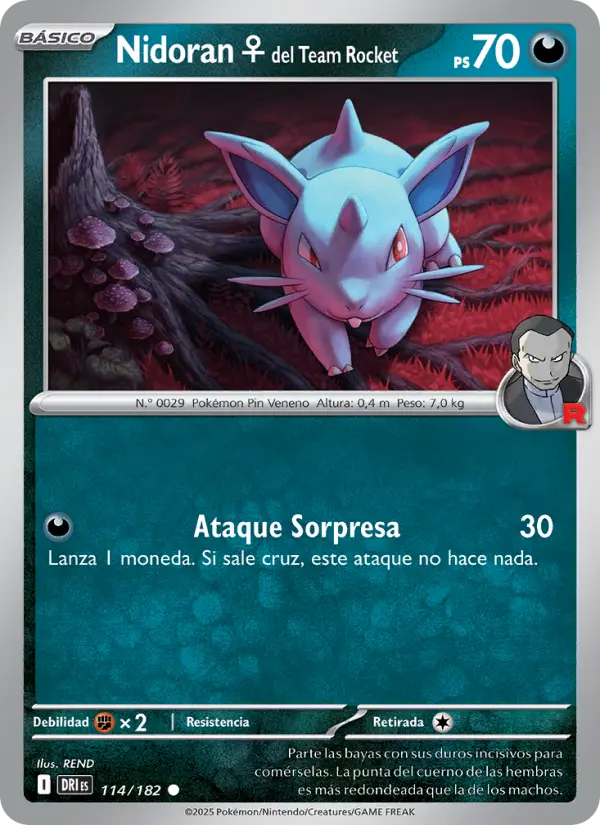 Nidoran♀ del Team Rocket #114 — Rivales Predestinados