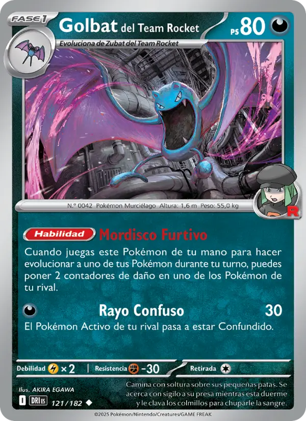 Golbat del Team Rocket #121 — Rivales Predestinados
