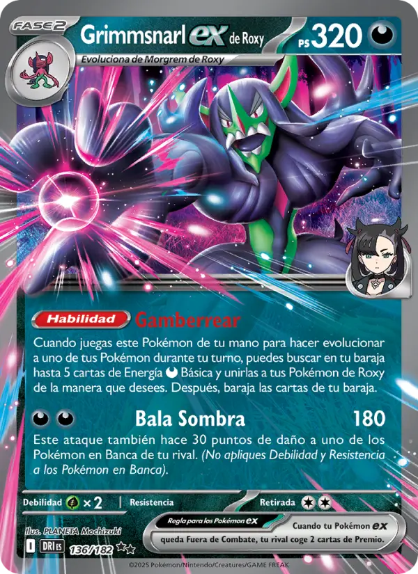 Grimmsnarl ex de Roxy #136