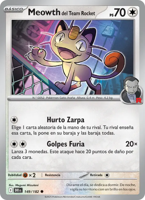 Meowth del Team Rocket #149