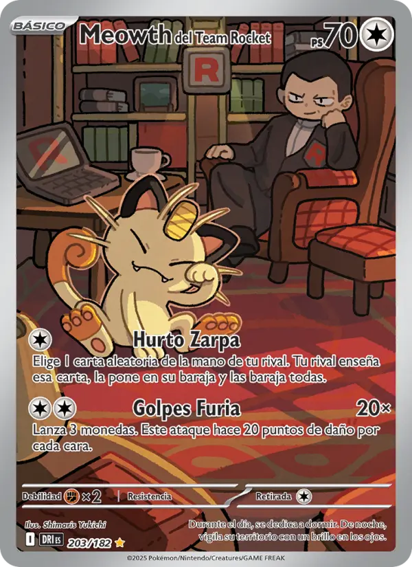 Meowth del Team Rocket #203