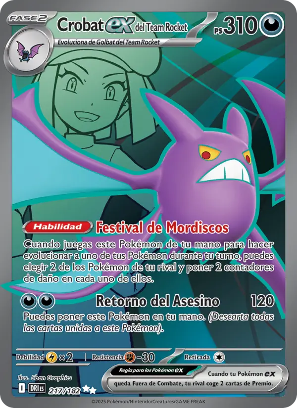 Crobat ex del Team Rocket #217