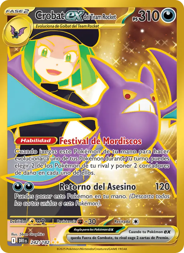 Crobat ex del Team Rocket #242