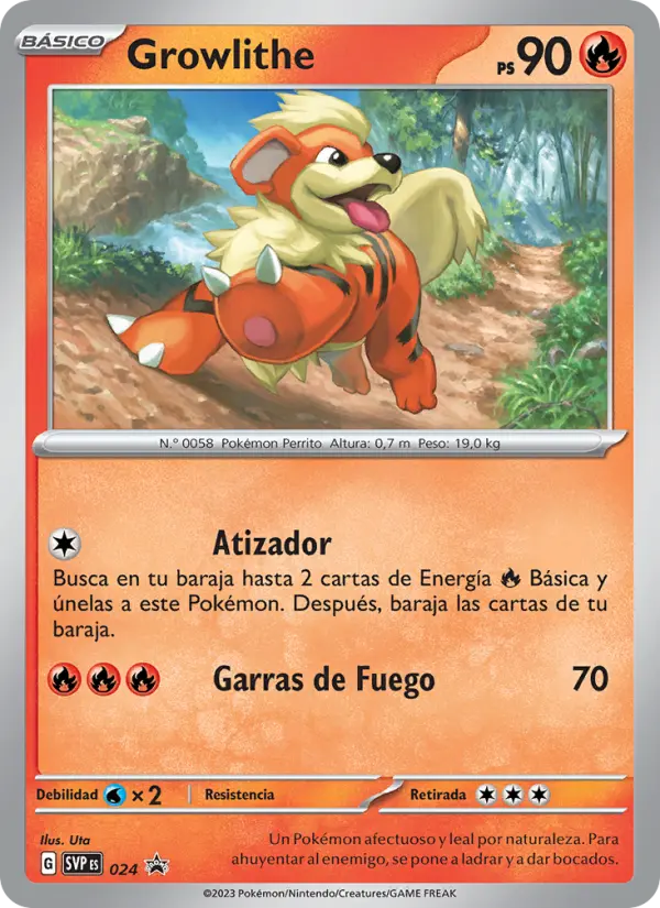 Growlithe #024 — SVP Black Star Promos