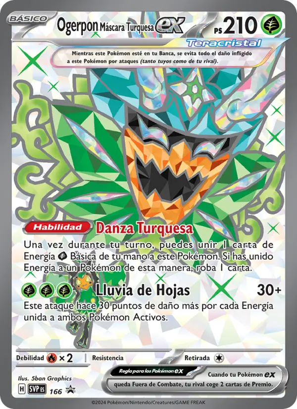 Teal Mask Ogerpon ex #166