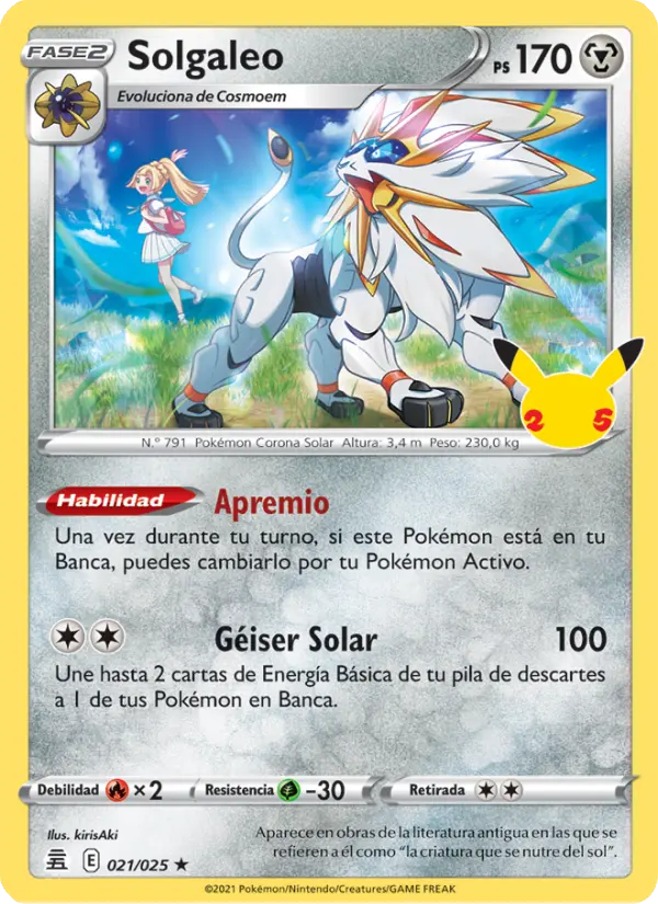 Solgaleo #021 — Celebraciones