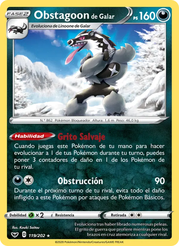 Obstagoon de Galar #119