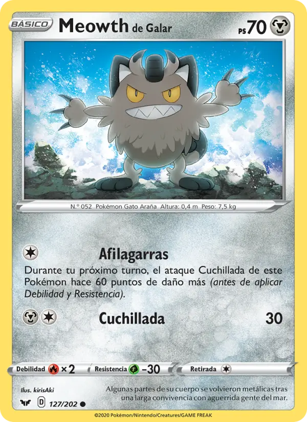 Meowth de Galar #127
