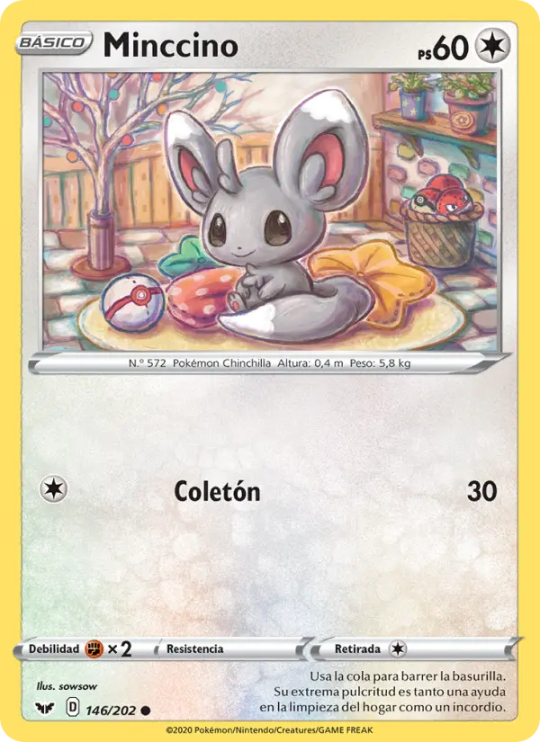 Minccino #146 — Espada y Escudo