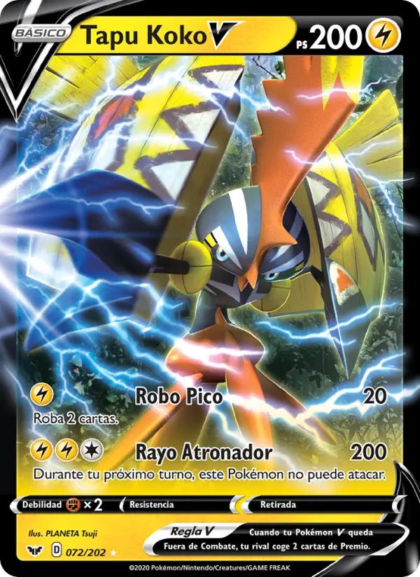 Tapu Koko V #72 — Espada y Escudo