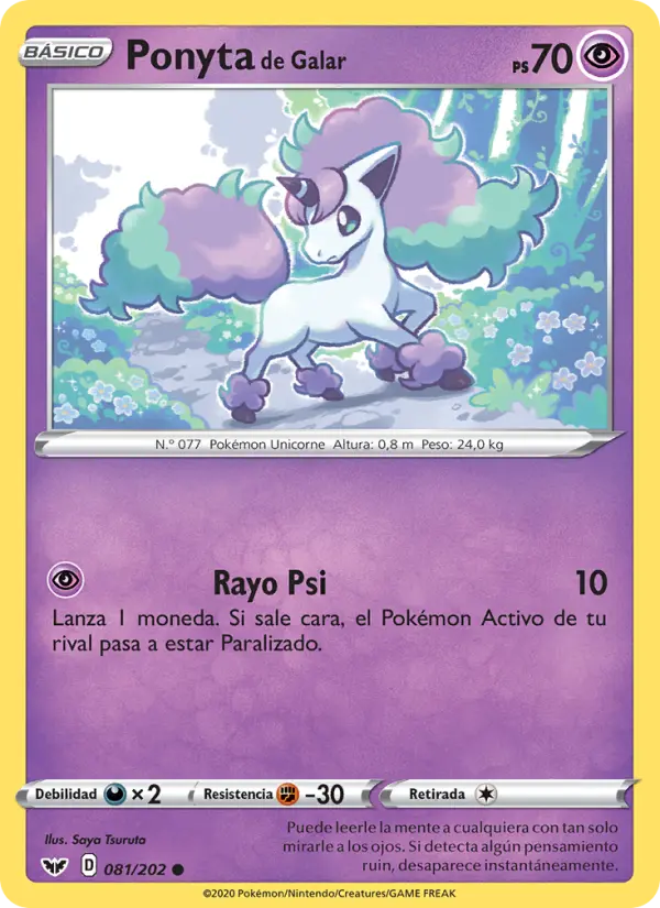 Ponyta de Galar #81 — Espada y Escudo