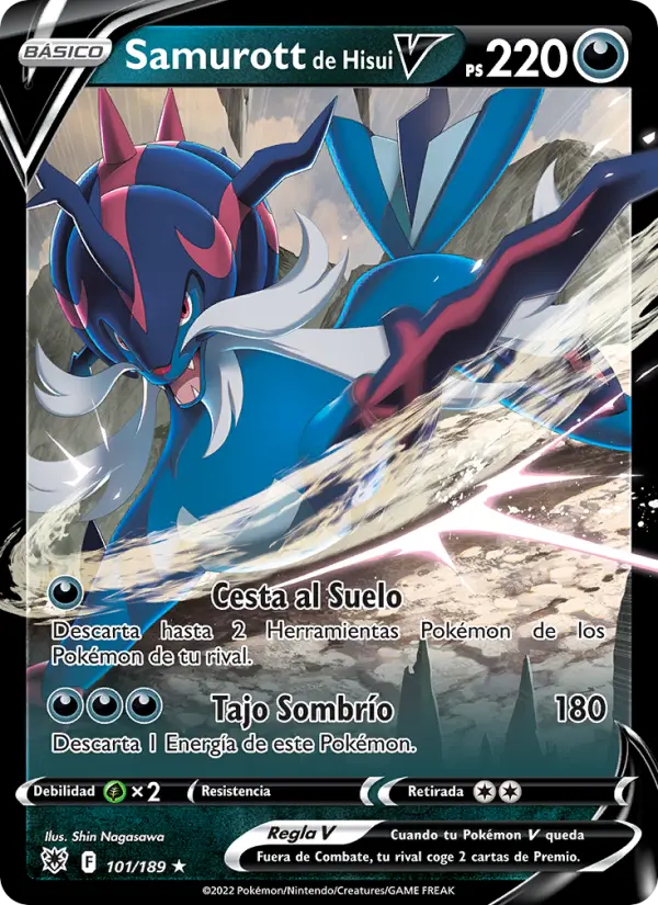 Samurott de Hisui V #101 — Resplandor Astral