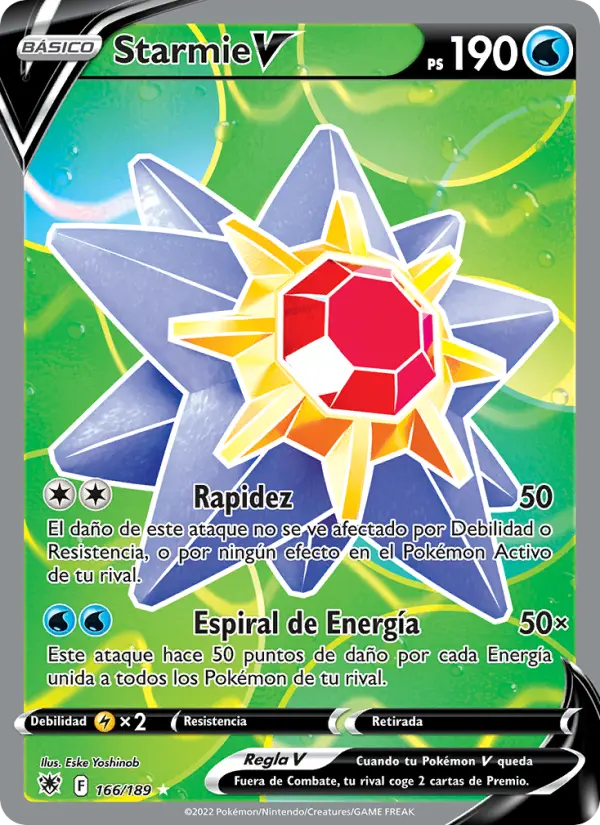 Starmie V #166 — Resplandor Astral
