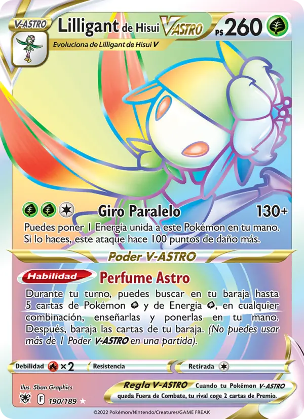 Lilligant de Hisui V-ASTRO #190