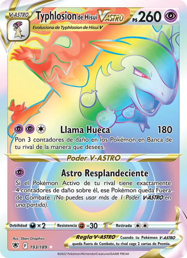 Typhlosion de Hisui V-ASTRO #193