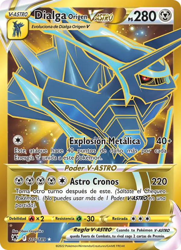 Dialga Origen V-ASTRO #210 — Resplandor Astral