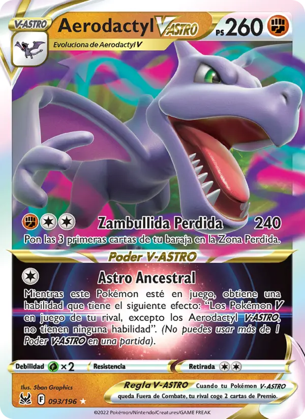 Aerodactyl V-ASTRO #093 — Origen Perdido