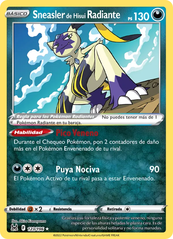 Sneasler de Hisui Radiante #123 — Origen Perdido