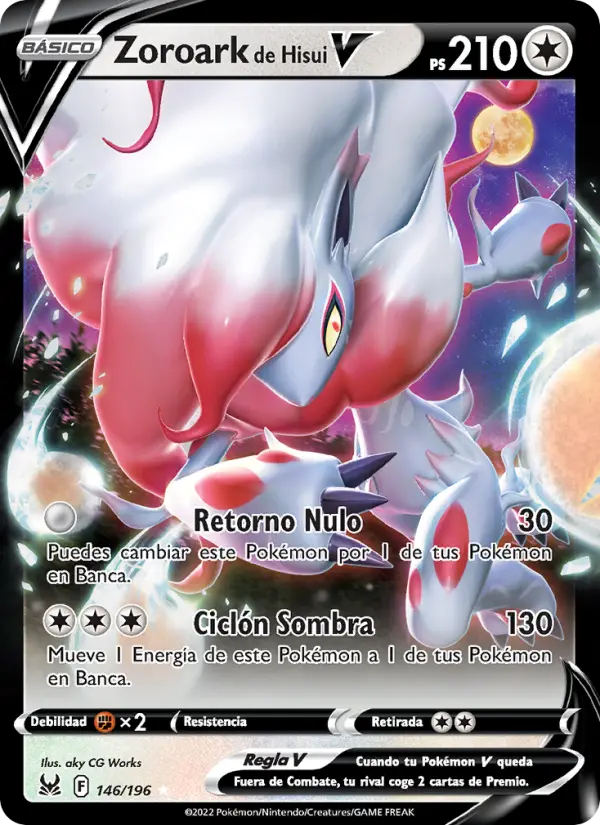 Zoroark de Hisui V #146 — Origen Perdido
