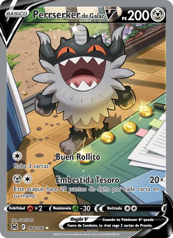 Perrserker de Galar V #184 — Origen Perdido