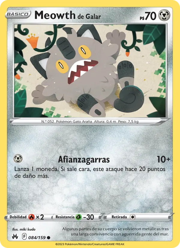 Meowth de Galar #084
