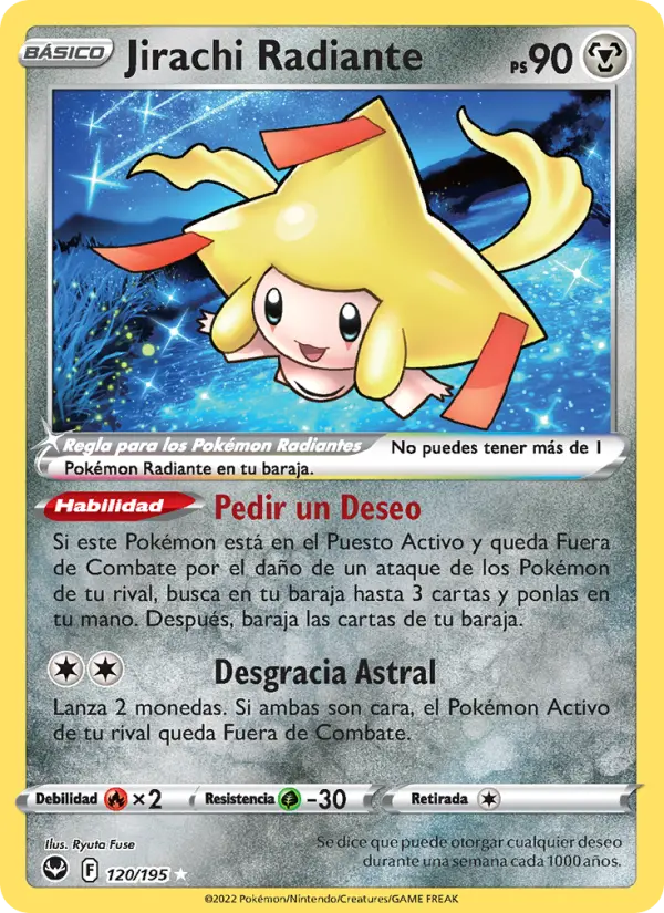 Jirachi Radiante #120 — Tempestad Plateada